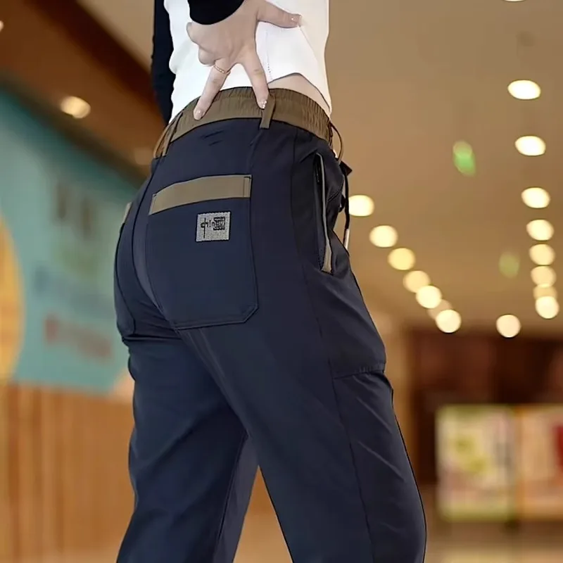 

Embroidered Fce Lined Thiened Slim Fit Spor Casual Long Pants for Men And Women Bullworld Faion Brand Winter 2023