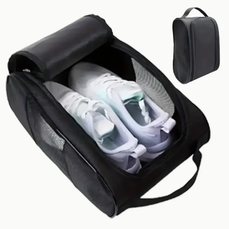 

Portable Golf Shoe Bag Oxford Cloth Shoe Carrier Bags Breathable Lightweight Golf Handbag Dustproof Football Tennis Shoe Bag