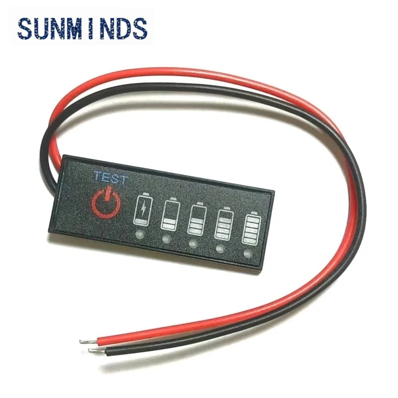3.7V-72V Lithium Battery Power Detection Lamp Board 12V Lead-acid Battery Lithium Iron Phosphate Power Display