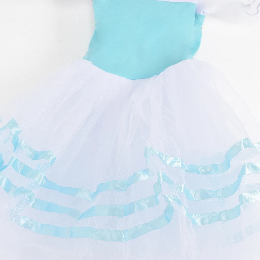 Kids Ballroom Clothing Sequined Flower Tutus Ballet Dress For Girl Modern Dance Tutu Dress Girls Ballet Princess Dress
