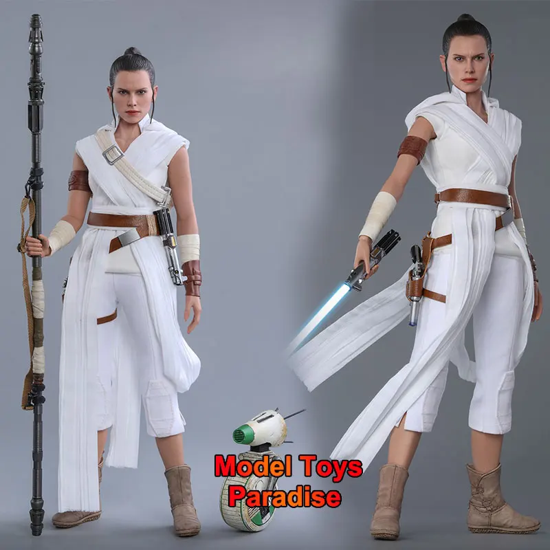 

Hottoys HT MMS559 1/6 Woman Soldier Star Wars Skywalker Rey D-O Robot Full Set 12inch Action Figure Collectible Toys Gifts