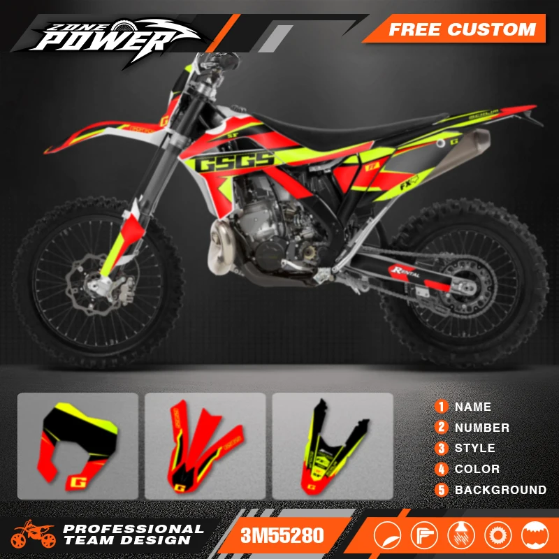 

Powerzone Custom Team Graphics Background Decals Stickers Kit for Gasgas Gas Gas EC MC 2012 2013 2014 2015 2016 2017 09