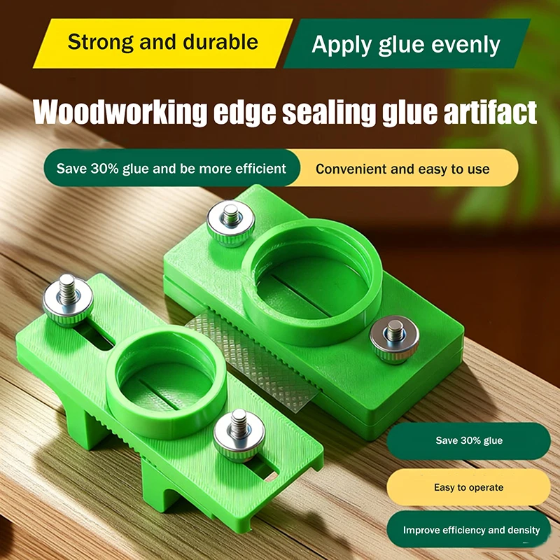 Woodworking Edge Banding Glue Applicator Tool Width Adjustable Precision Adhesive Spreading Accessory