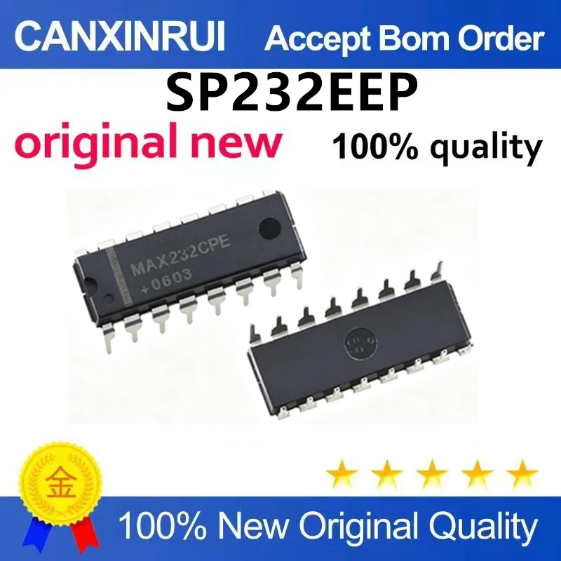 (5pcs-10pcs)Brand new original SP232EEP SP3232EEP plug-in DIP-16 interface - receiver/transceiver
