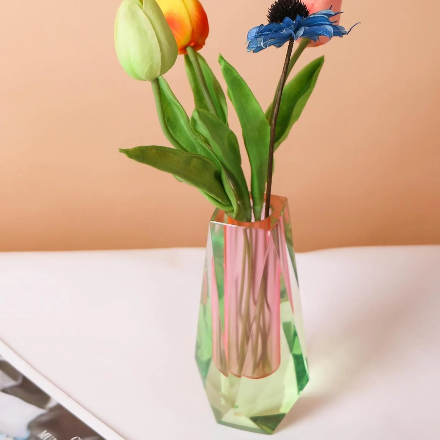 

Алмазный свадебный декоративный стол, акриловая хрустальная ваза для цветов для украшения дома, рождественские подарки