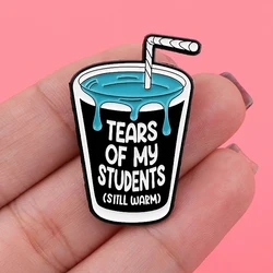 Student Tears Emotional Window Enamel Pins Funny Teacher Brooches Badge Lapel Pin For Backpack Clothes Accessories Jewelry Gifts