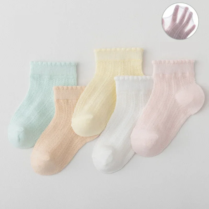 

3Pair/lot new summer mesh thin children's socks