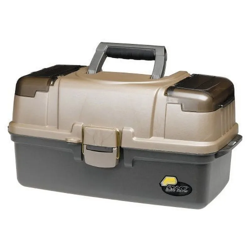 

Plano Fishing, Large 3-Tray Tackle Box, Top Access, Graphite/ Sandstone