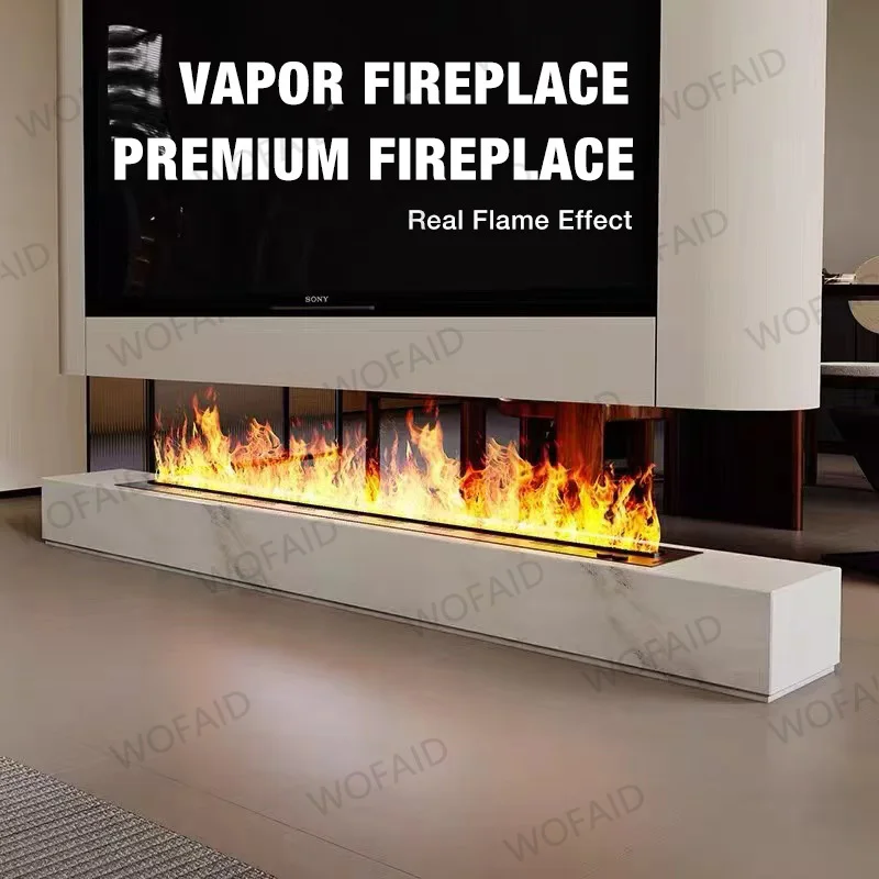 

Electric Mist Fireplace Humidifier, 7-Color Changing, APP Remote Control Fireplace, Symbol of Prosperity for Home & Business