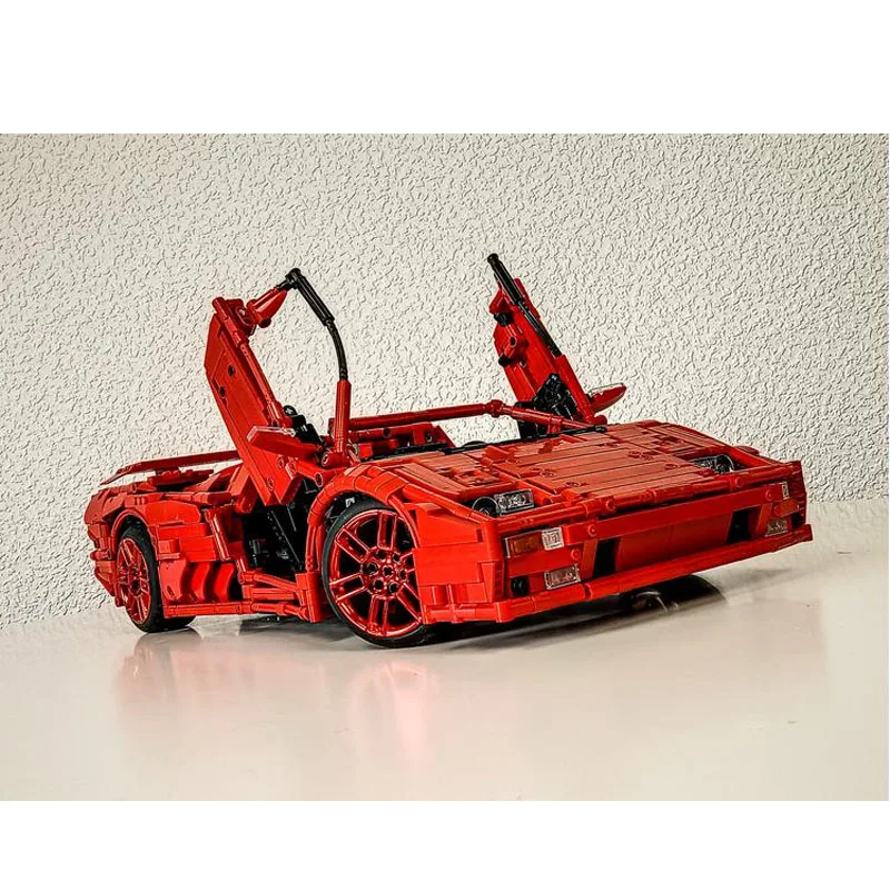 MOC-150430 rotes neues Diablo vt Roadster Antik Montage Näh block Modell • 2759 Teile Kinder Geburtstag Bausteine Spielzeug Geschenk