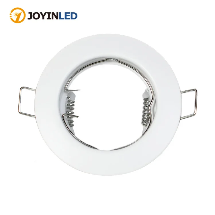 High Quality Round Zinc Alloy LED Lighting Fixture Cut-out 60mm GU10 Frame Recessed Fixture Spot Downlight Housing