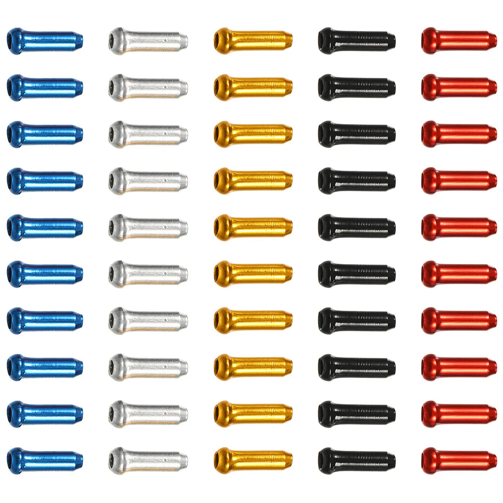 

100pcs Bicycle Cable End Caps High Hardness Aluminum Alloy For Bike Brake Wire Protector Durable Rustproof Bike Accessories