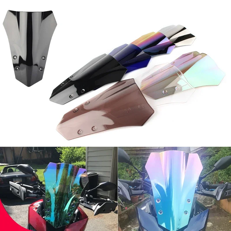 Motorcycle Double Bubble Windshield Deflector Protector Wind Screen For Yamaha FJ 09 FJ09 MT09 MT-09 Tracer 900 2015 2016 2017