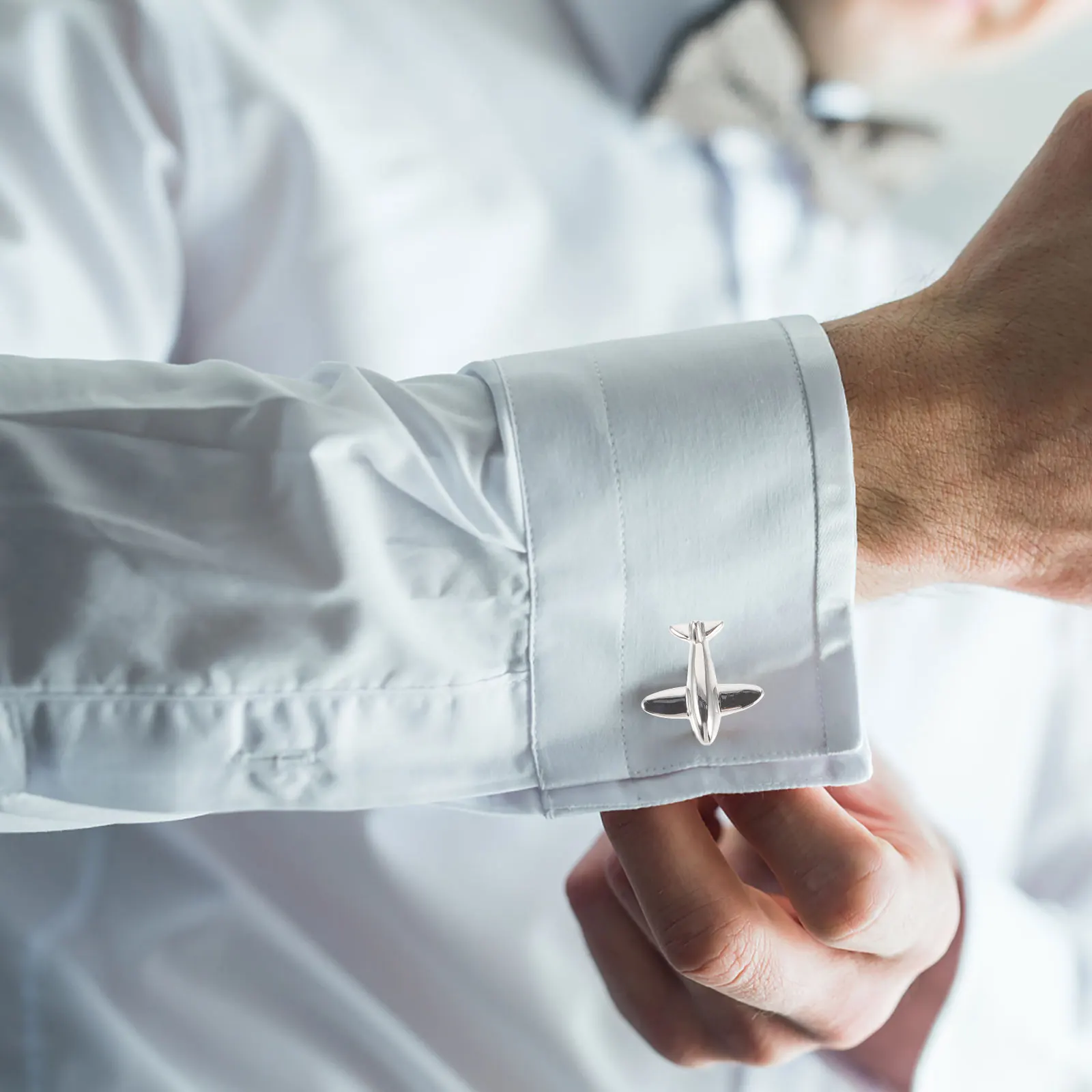 

1 Pair Airplane Cufflinks Men Smooth Sturdy Suit Cufflinks For Men Business Cuff Links Shirt Studs Metal Clothing Toggle Button