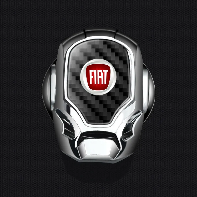 Car ONE-CLICK Start Button Protective Cover Emblem Stickers for Fiat Tesla Cadillac Land Rover Toyota Hyundai Volkswagen Suzuki