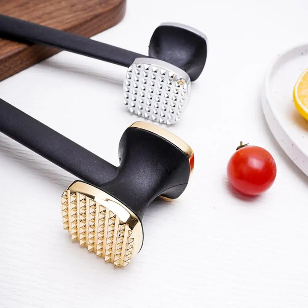 Multi-purpose Meat Hammer Meat Hammer Zinc Alloy Tenderizer with Dual-sided Textured Mallet Stainless Steel Anti-rust for Steak