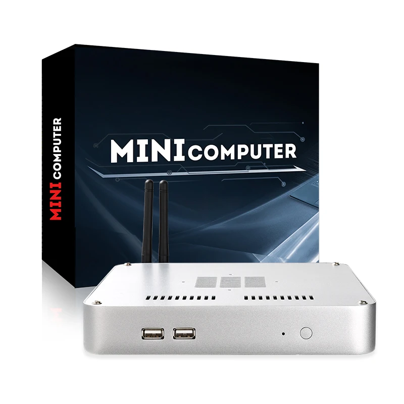 SZMZ Quạt Không Cánh Mini PC Core I3 2310M Máy Tính DDR3 4G RAM 64GB SSD Hỗ Trợ Windows10 4K HDMI VGA WiFi Chơi Game Game Thủ