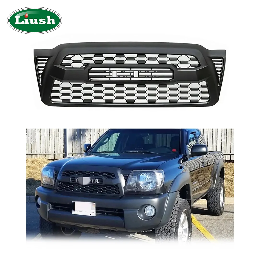 

Factory Price Car Accessory Retrofit Liush Front Bumper Grille For Toyota Tacoma 2005-2011 ABS Guard Grille Front Bumpers Lip