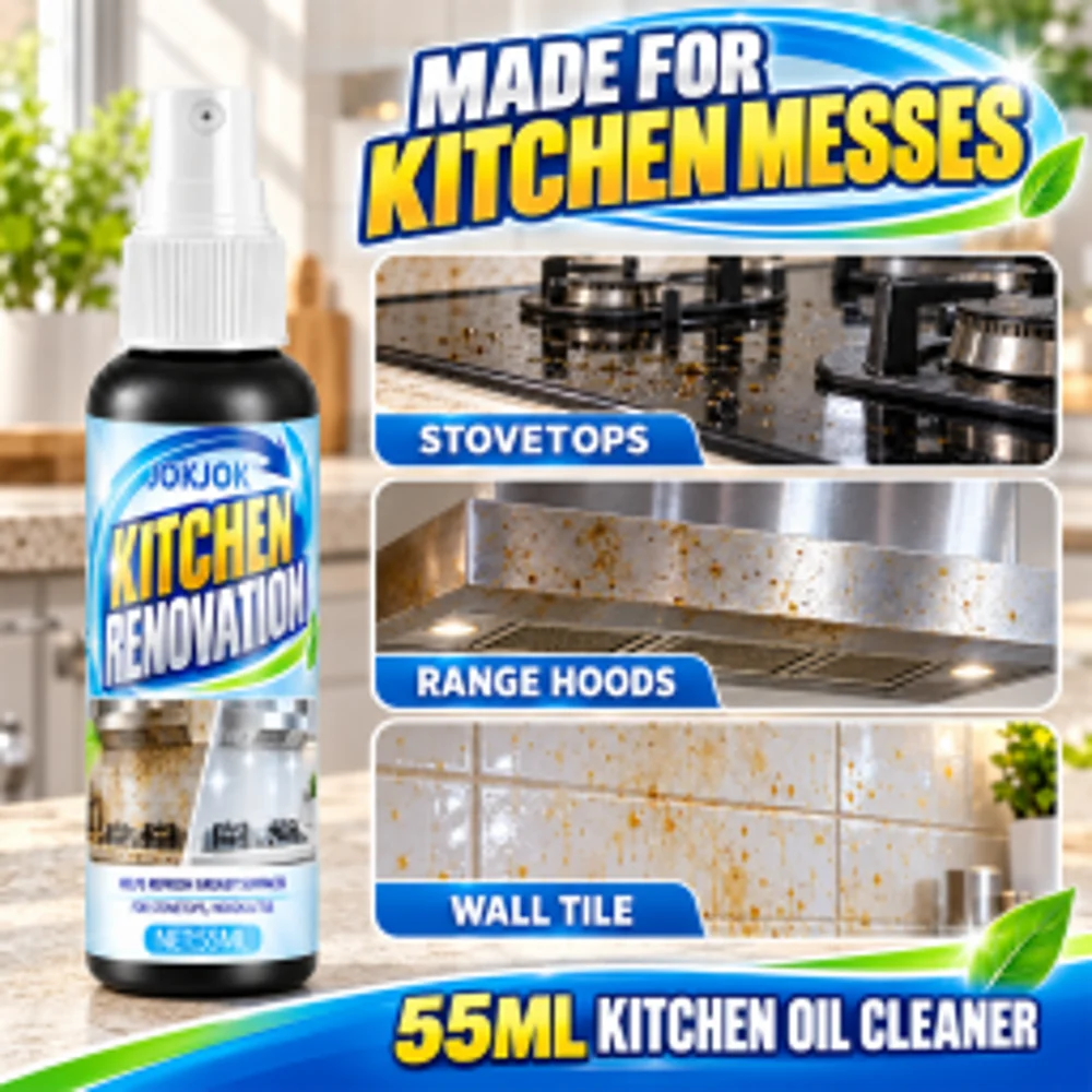 Kitchen Blackening Scale Remover Home Polishing Pan Bottom Cleaning Agent Oven Oil Stain Cooktop Magic Degreaser Cleaner Spray