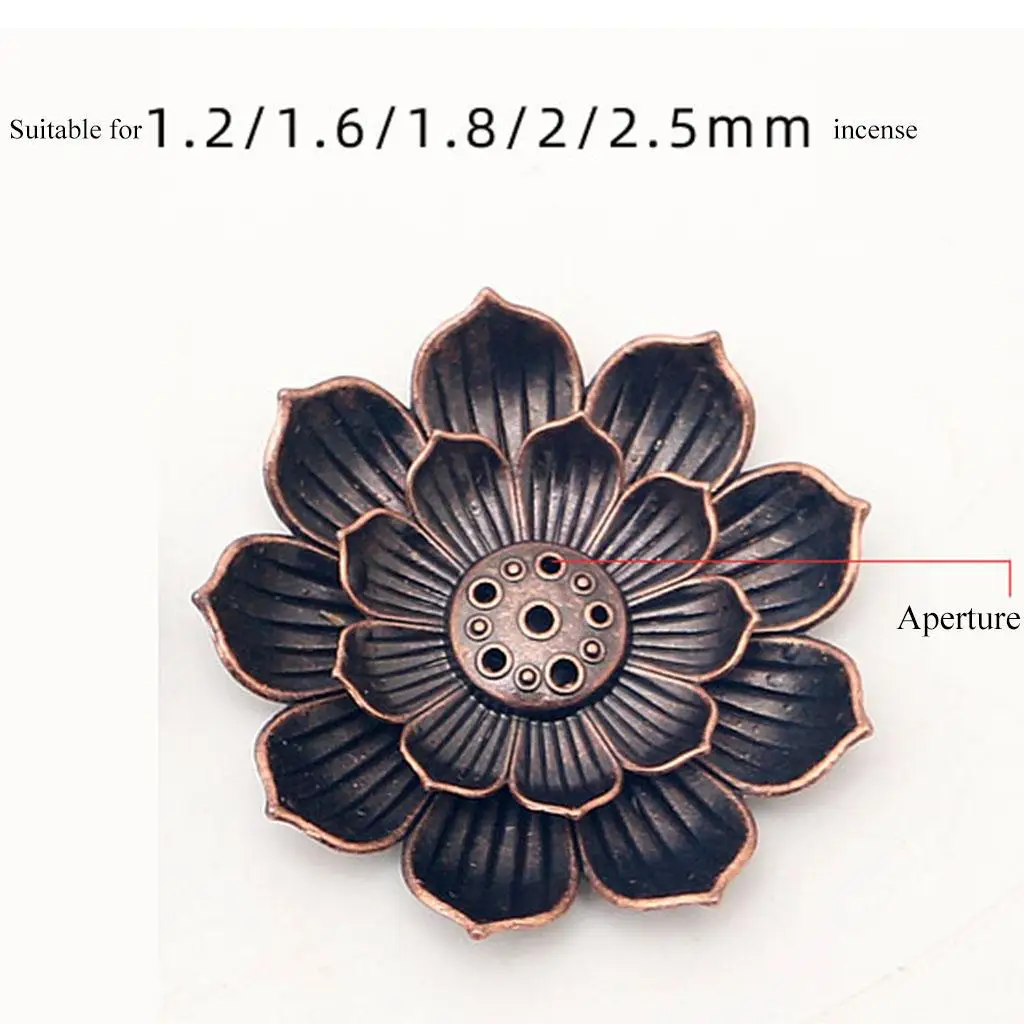 Alloy Lotus Holder, Lotus Stick Burner Censer Buddhist Home ,solid and durable -term usage