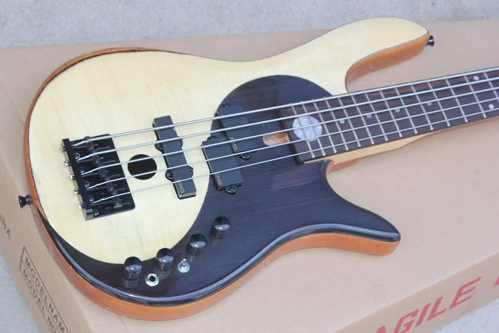 Flyoung Wholesale High Quality Electric Bass Guitar 5 Strings Bass