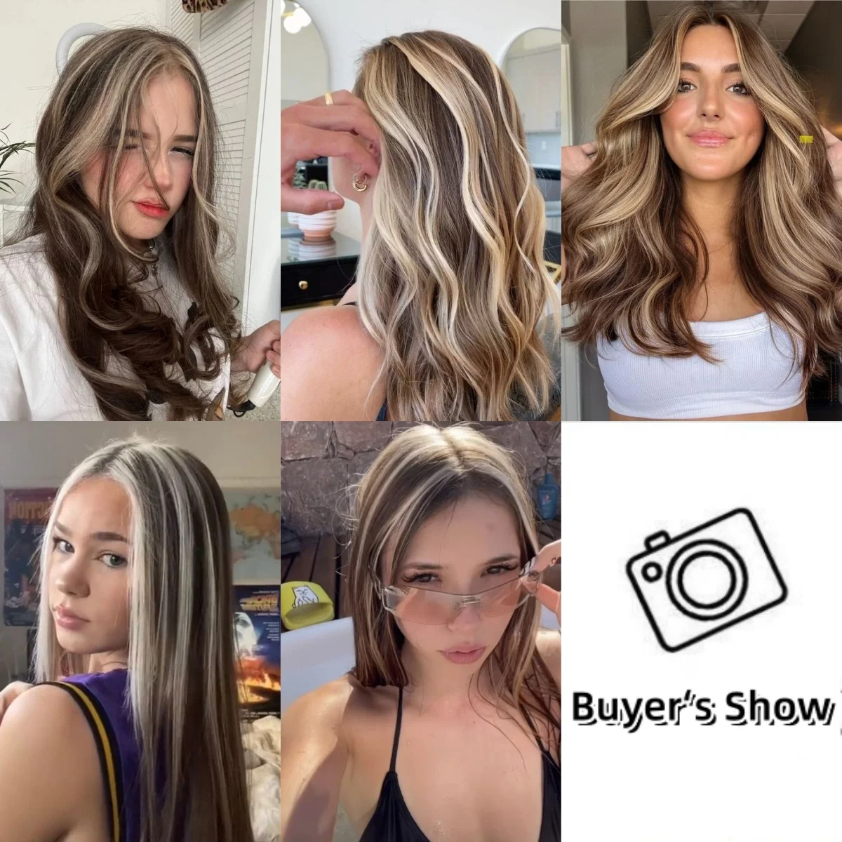 Frauen Haar Topper Echthaar Topper für dünner werdendes Haar braun Highlight blonde Mittelteil Haar teile Seide Basis 4 Clips