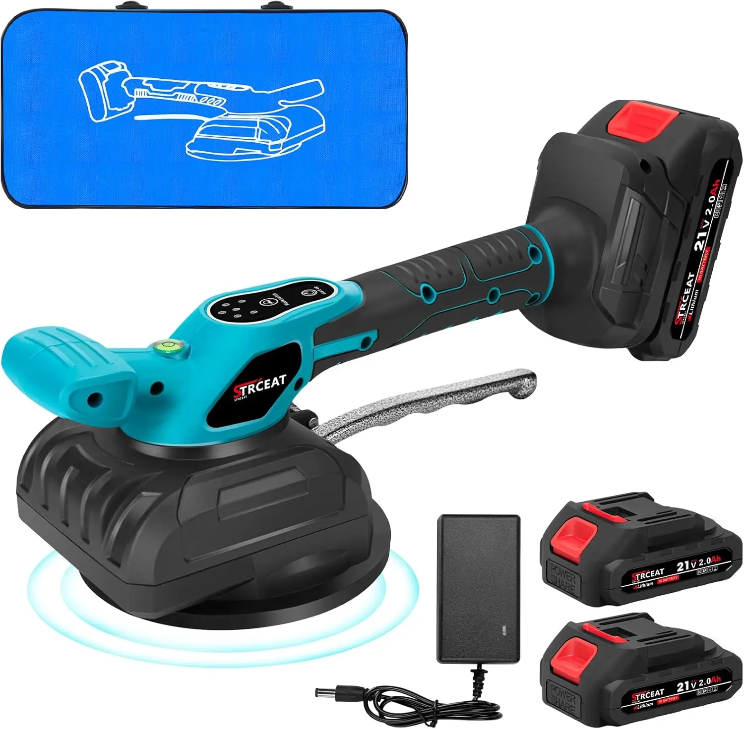 Handheld Tile Vibration Leveling Machine: 5-Speed Adjustable Tile Tiler for Laying Large Floor & Wall Tiles, Ideal for Professional Installers and DIY Enthusiasts