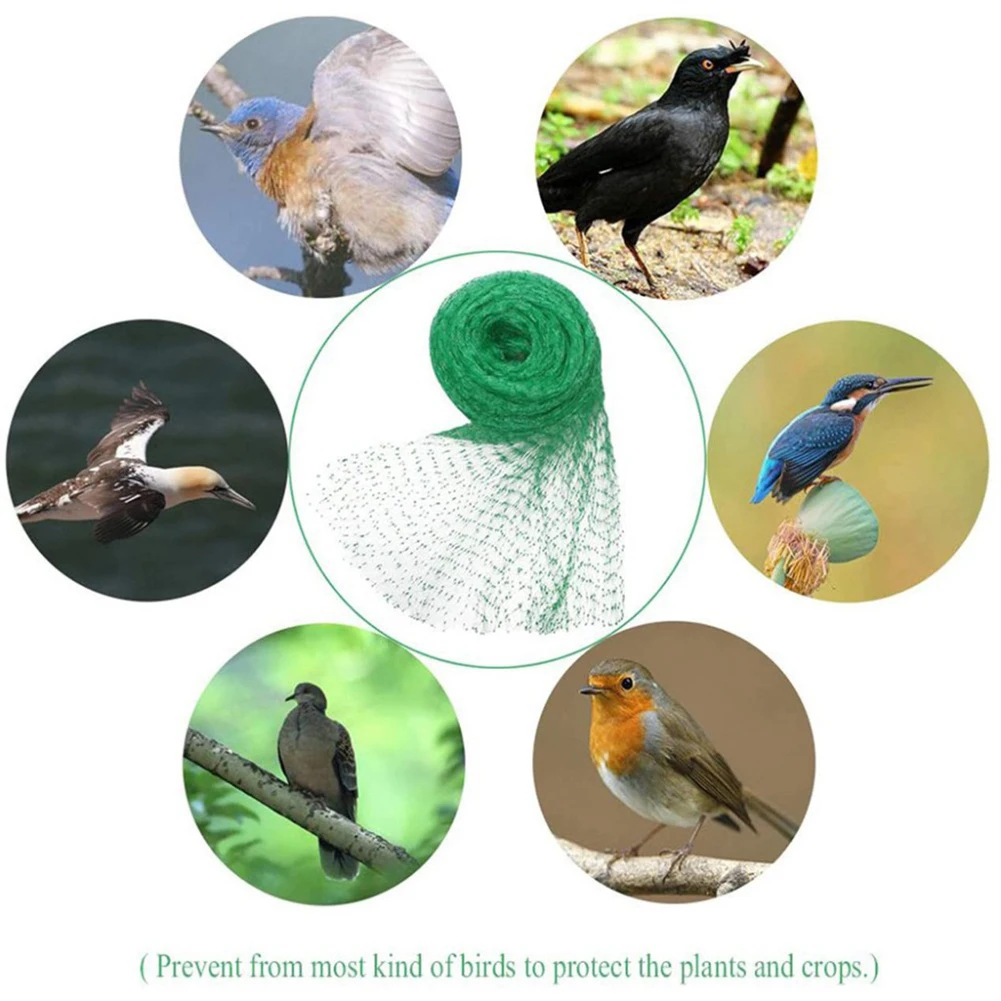 5/10M Green Anti Bird Netting Garden Plant Protection Net Climbing Support Fruit Vegetables Protective Net Pest Control Supplies