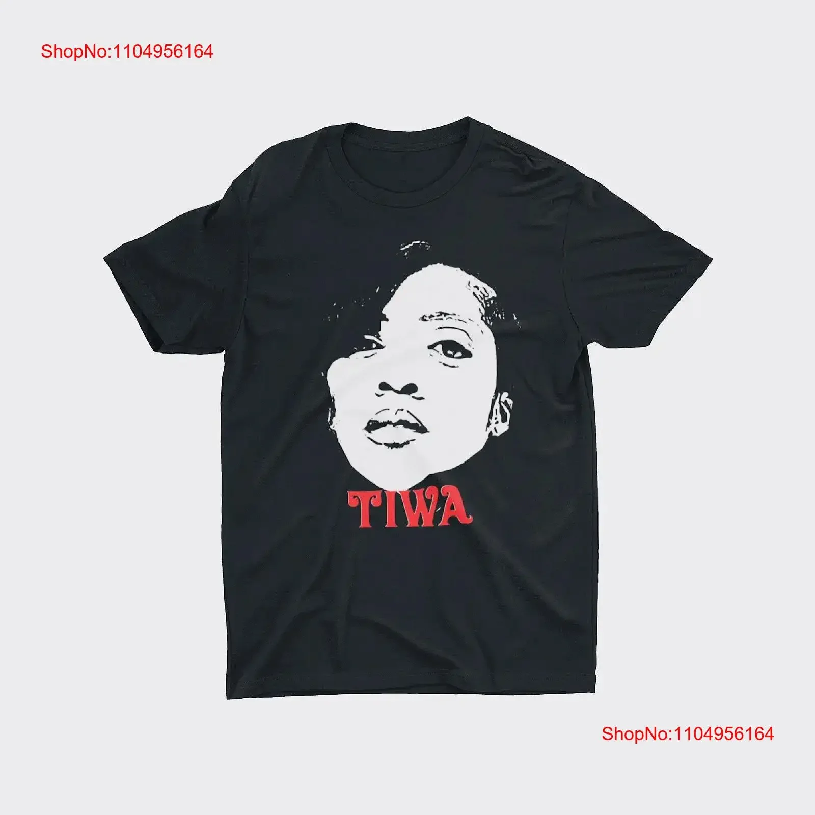 Tiwa impresso t camisa em preto clássico ajuste banda de música gráfico todos os tamanhos unissex camisa de algodão crewneck vintage lavado unisex