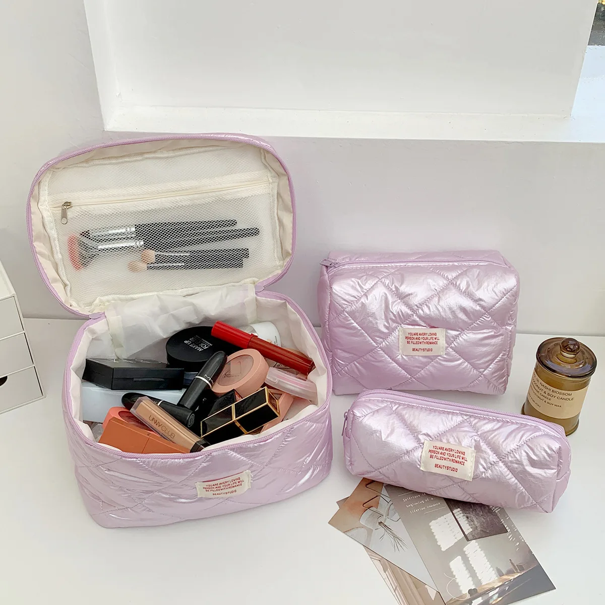 Women's Cosmetic bag Portable Storage Bag fashion Travel Toiletry Bag Korean version Makeup Bag exquisite cosmetic nice bag