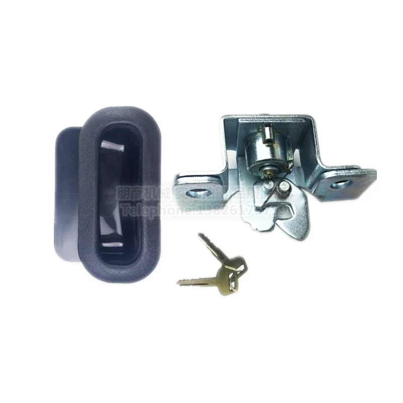 For Komatsu PC56-7 PC78US Engine Cover Lock Trunk Lock PC60 PC70-8 Rear Cover Lock Hood Anti-lock Excavator