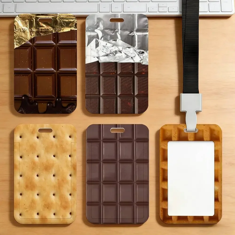 Fun Simulation Chocolate Card Holder Transportation Work Permit Cards ID Student Meal Cardcase