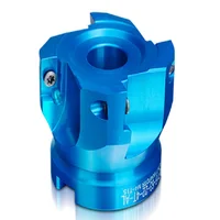 Cabezal de fresa de aluminio Cnc, cabezal de corte de fresado de múltiples hojas de ángulo recto 400r, aluminio de aviación de 90 grados