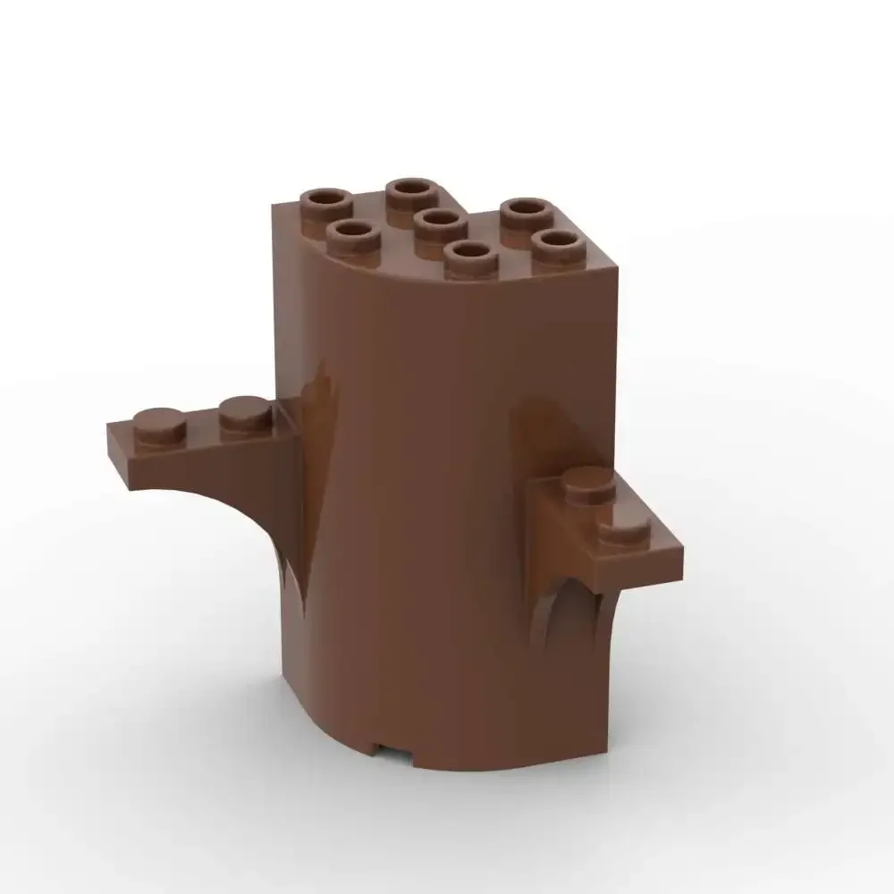 MOC 1 Uds 60373 3x3x5 cuarto cilíndrico con 1x1 bloques de construcción recortados y 2 tapas de arco ladrillos ensamblar partículas juguete regalo para niños