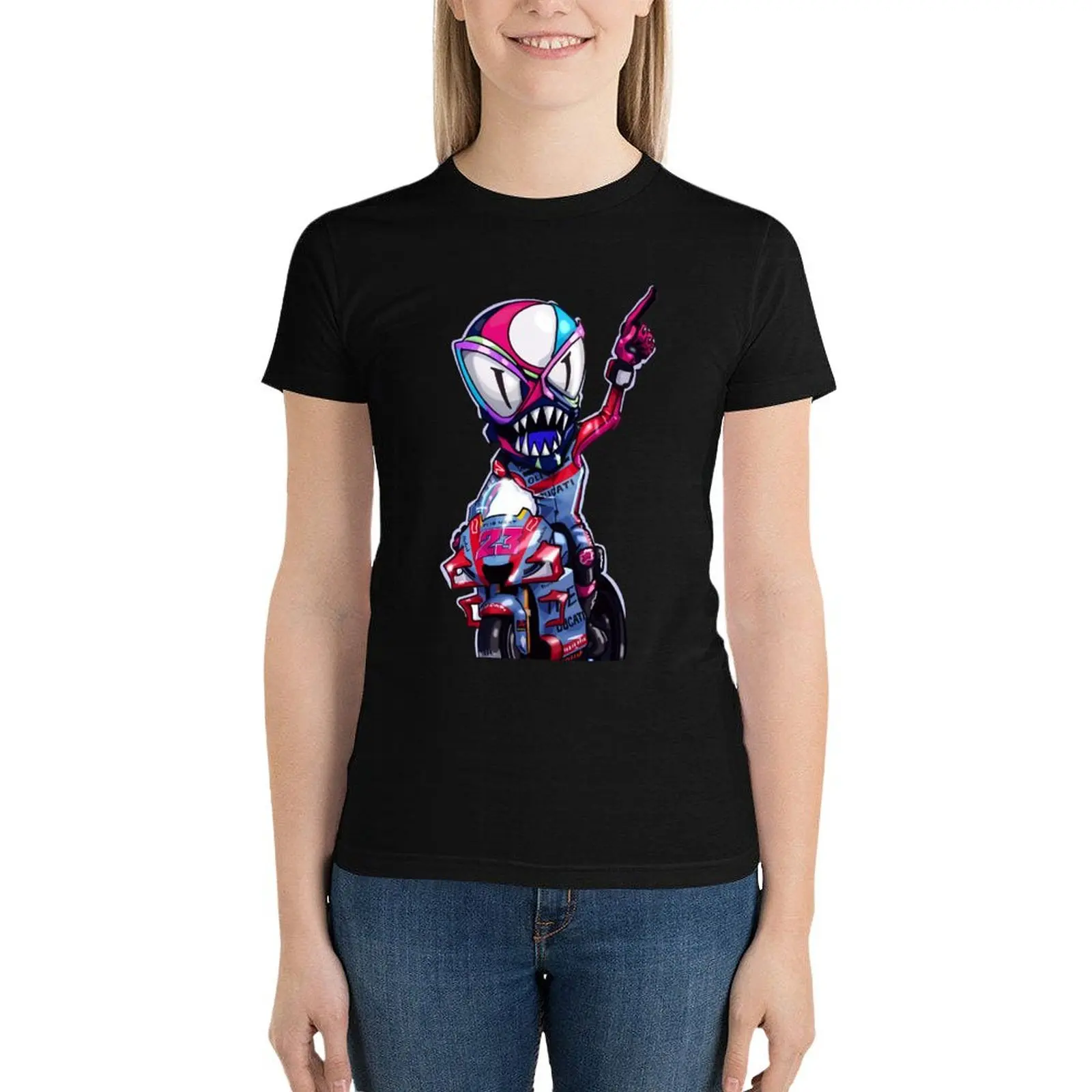 

Enea Bastianini, Gresini Racing T-Shirt Blouse tees vintage clothes lady clothes tight shirts for Women