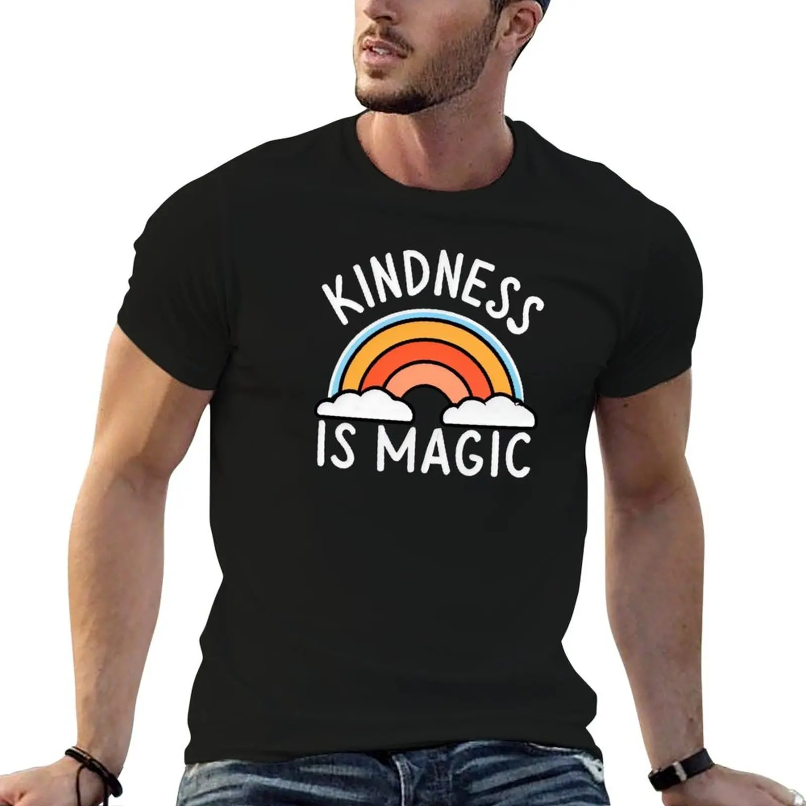 Kindness Is Magic Gifts For Positive People. T-Shirt boys whites anime shirt outfits for men