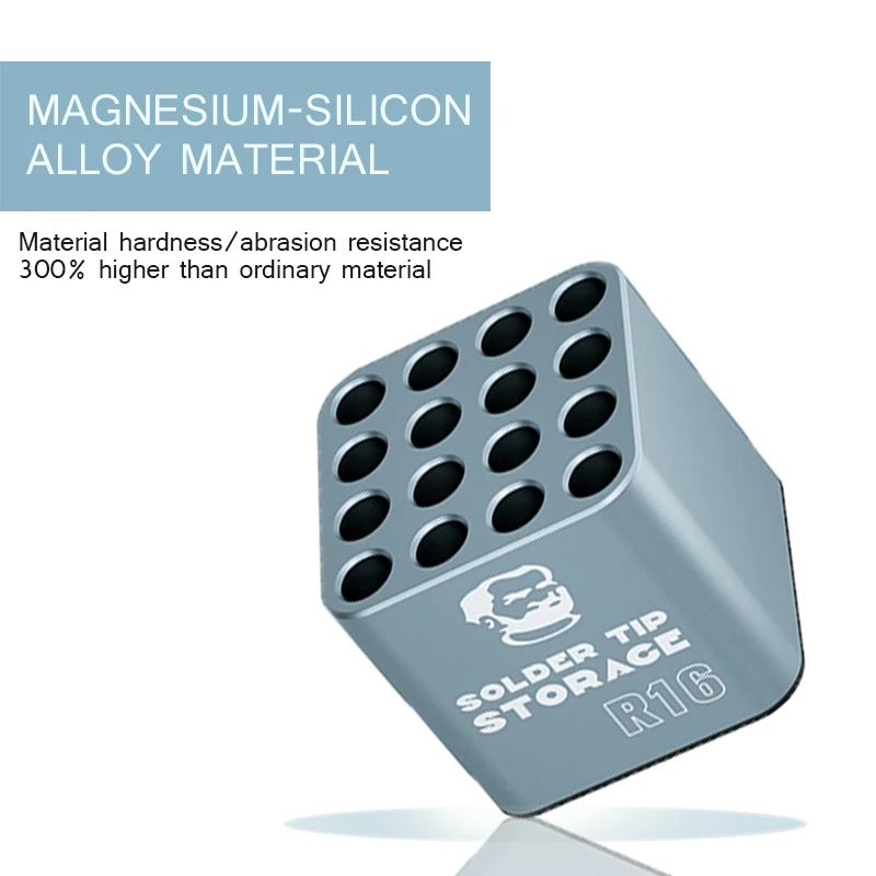 

Mechanic R16 Multifunctional Soldering Iron Tips Storage Box For C210 C245 C115 T12 Heating Core Organizer Welding Head Holder