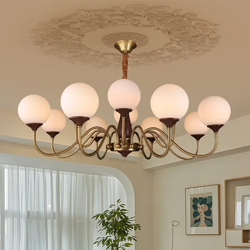French medieval style living room wrought iron hall light cream wind wabi sabi restaurant light advanced sense