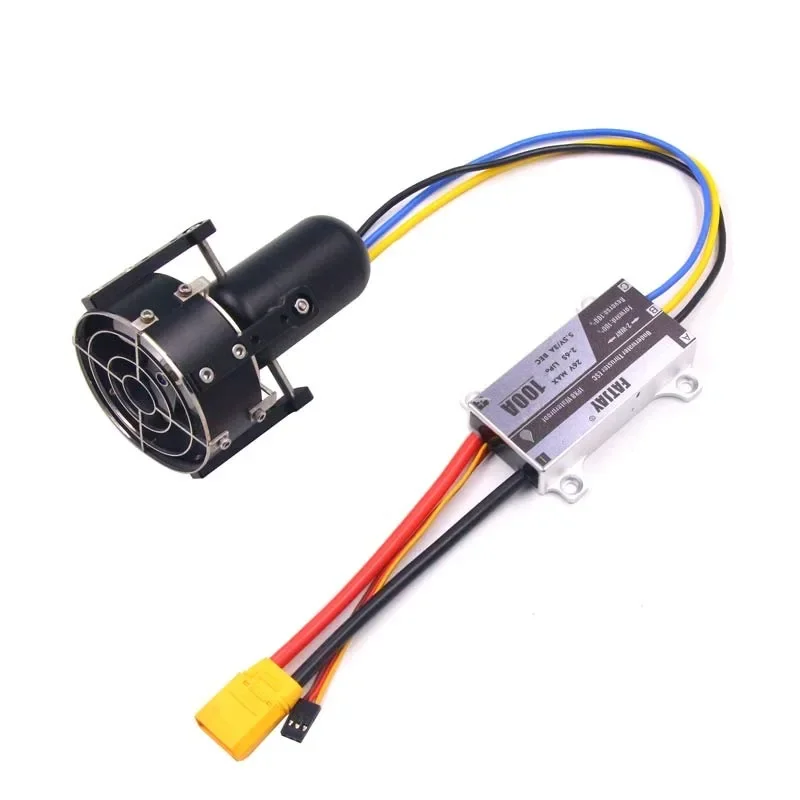4,8 kg Schub-Unterwasserstrahlruder KYI-4T-PRO 24 V wasserdichter bürstenloser Motor mit Metall-CNC-Propeller für RC-Fischerboote
