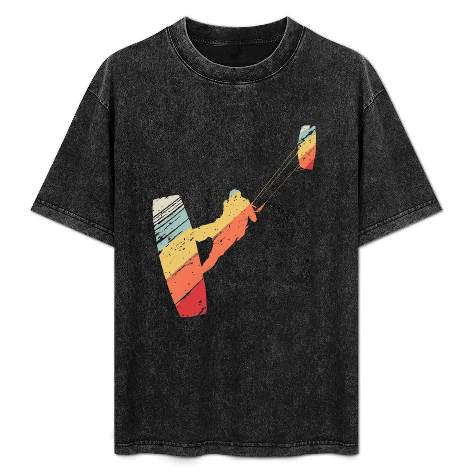 

Kite Boarding Kiteboarder Retro Vintage Look T-Shirt Quick Dry Outdoor Sports T-Shirt