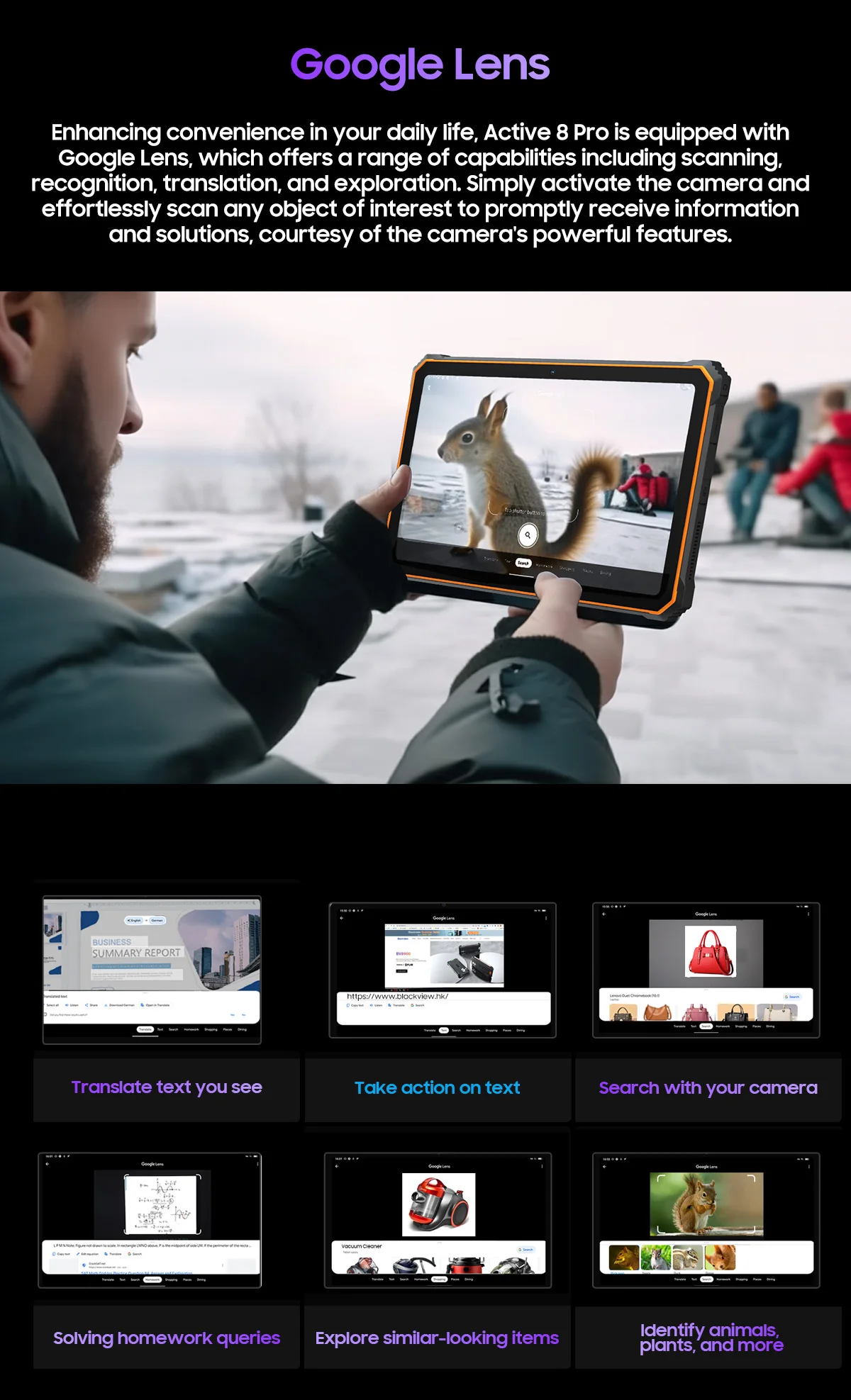 Global Version Blackview Active 8 Pro Rugged Tablet 10.36" Display Helio G99 16GB+256GB 22000mAh 48MP+16MP Android 15 Tablets PC