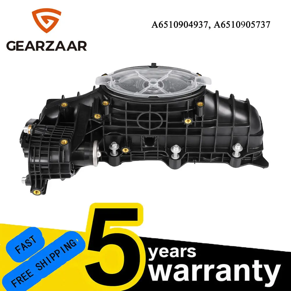 For Mercedes W906 OM651 Inlet Intake Manifold & Actuator A6510904937 A6510905737