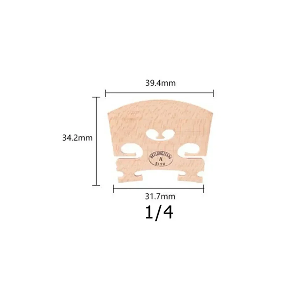 Violin Bridge Maple Full Size 4/4,3/4,1/4,1/2,1/8,1/10,1/16 Violin Accessories Luthier Parts Violin Bridge All Size
