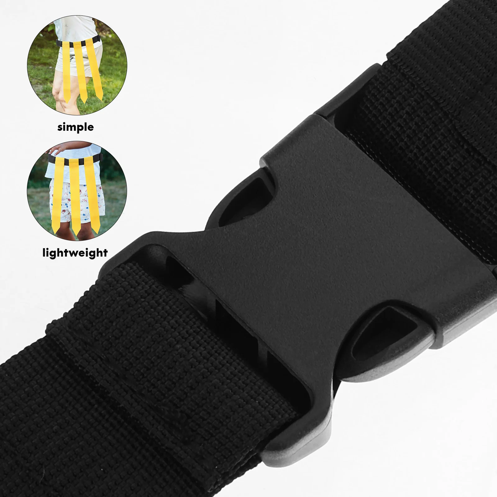 حزام علم كرة القدم مقاس واحد يناسب أعلام النايلون البلاستيكية الأكثر قابلة للتعديل للمراهقين في الهواء الطلق حزام خصر الرجبي للتدريب على الألعاب