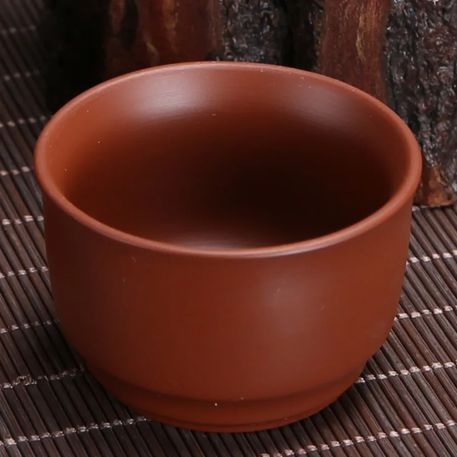 50cc Yixing Cup coarse black Sand Mud Purple Clay Teacup full manual ore cup Master office grouan redware owner handmade Cups