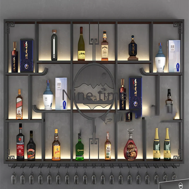 

Liquor European Bar Cabinet Corner Living Rooms Minimalist Wine Racks Mainstays Kitchens Armario Para Vinos Furniture Wrought