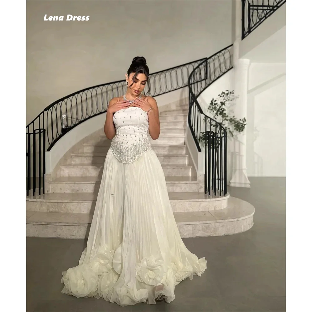 Floor-to-ceiling Prom Dress Women Elegant Party Strapless Evening Dresses Woman Elegant Party Dresses 2024 for Wedding Line A