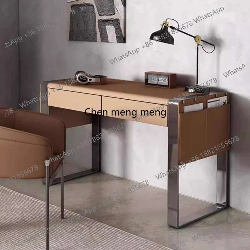 

Modern 120x60x75 140x60x75 cm saddle leather Computer desk Motion Room desks office table gaming desk Office Furniture