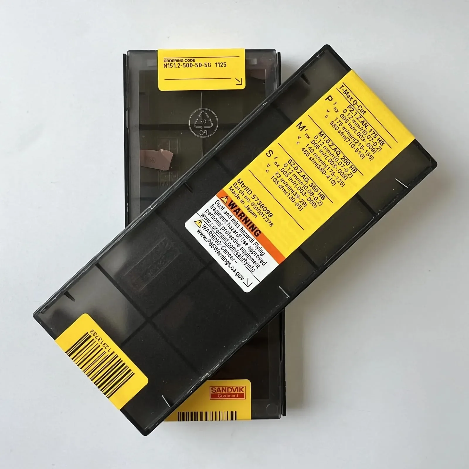 Originale SANDVIK / N151.2-500-50-5G 1125 / Lama CNC in lega dura 10 pezzi