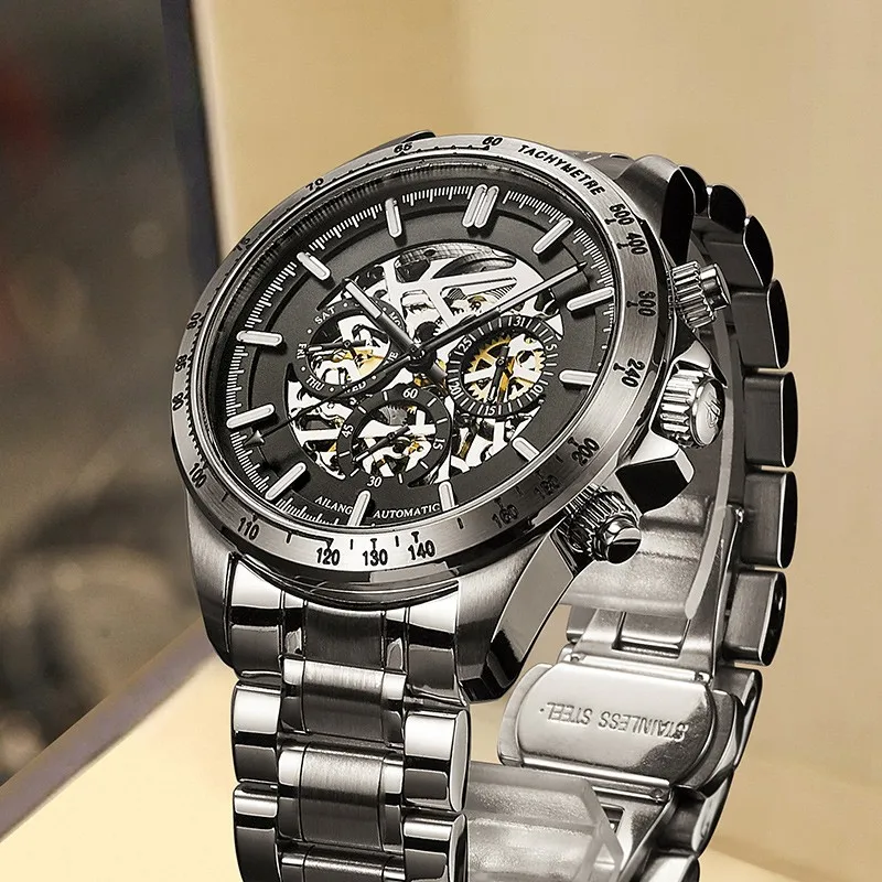 AILANG Brand New Automatic Business Watch Top Brand Luxury Watch Men's Multifunctional Mechanical Watch Relogio Masculino